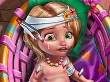 Baby Goldie rănit