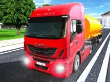 Simulatorul de camioane de conducere la oraș 3D