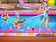 Timp de piscină de familie