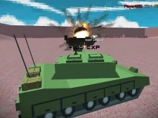 Elicopterul și rezervorul de luptă cu deșert multiplayer