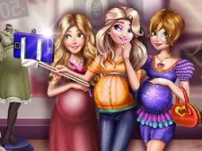 Prințesele însărcinate selfie