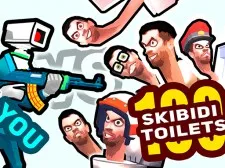 Tu vs 100 toalete skibidi